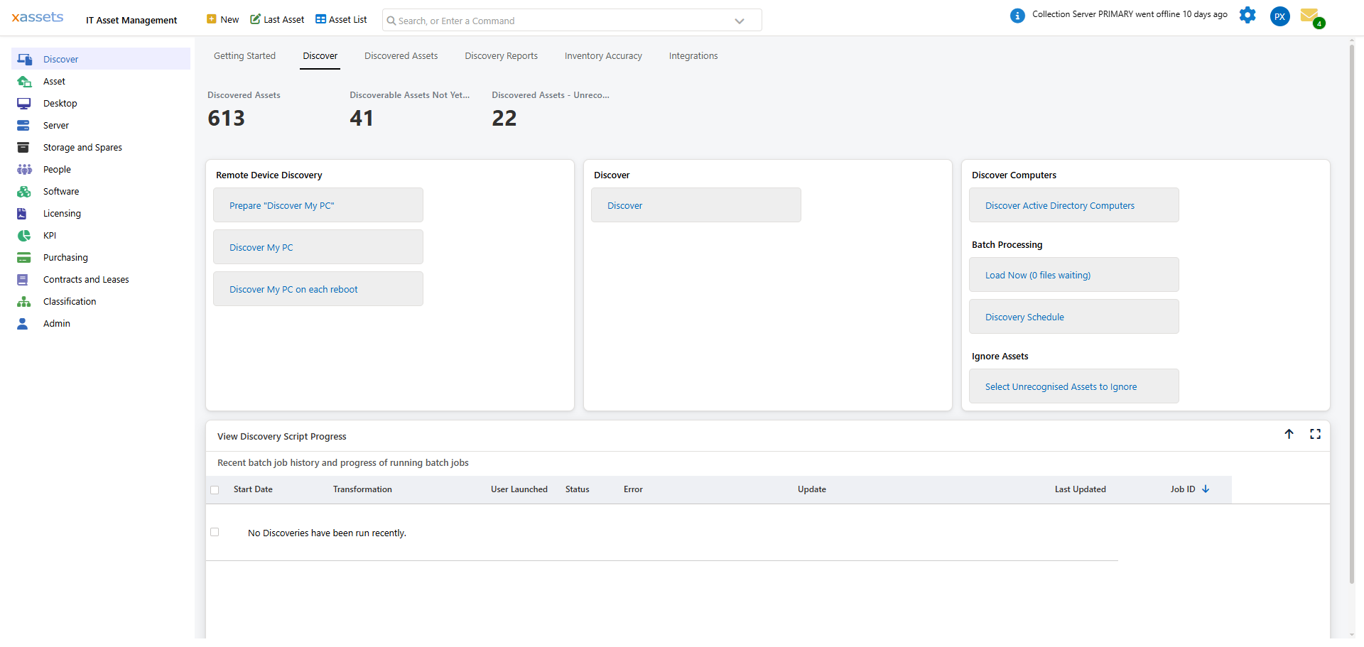 SQL Server discovery configuration